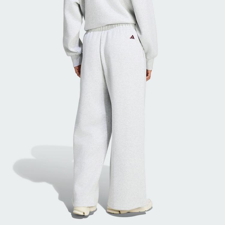 adidas adidas Adidas 3-Streifen Hose Stoffhose Damen - Light Solid Grey / Maroon - 1 | SportScheck