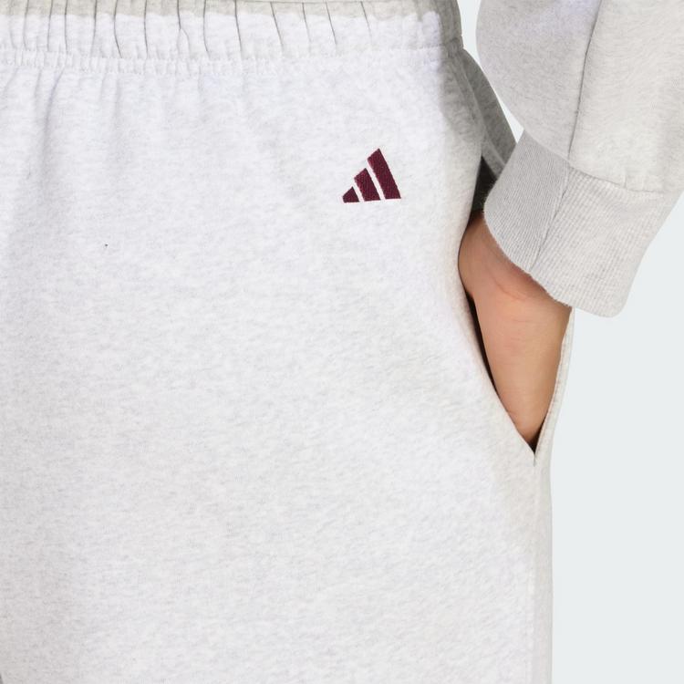 adidas adidas Adidas 3-Streifen Hose Stoffhose Damen - Light Solid Grey / Maroon - 1 | SportScheck