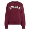 adidas adidas 3-Streifen Sweatshirt, Sweatshirt Damen - Light Solid Grey / Maroon