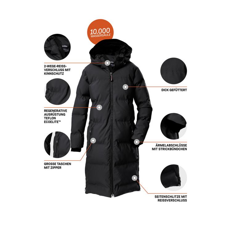 KILLTEC KILLTEC KOW 237 GRLS QLTD CT Funktionsjacke Kinder - Schwarz0110 - 3 | SportScheck