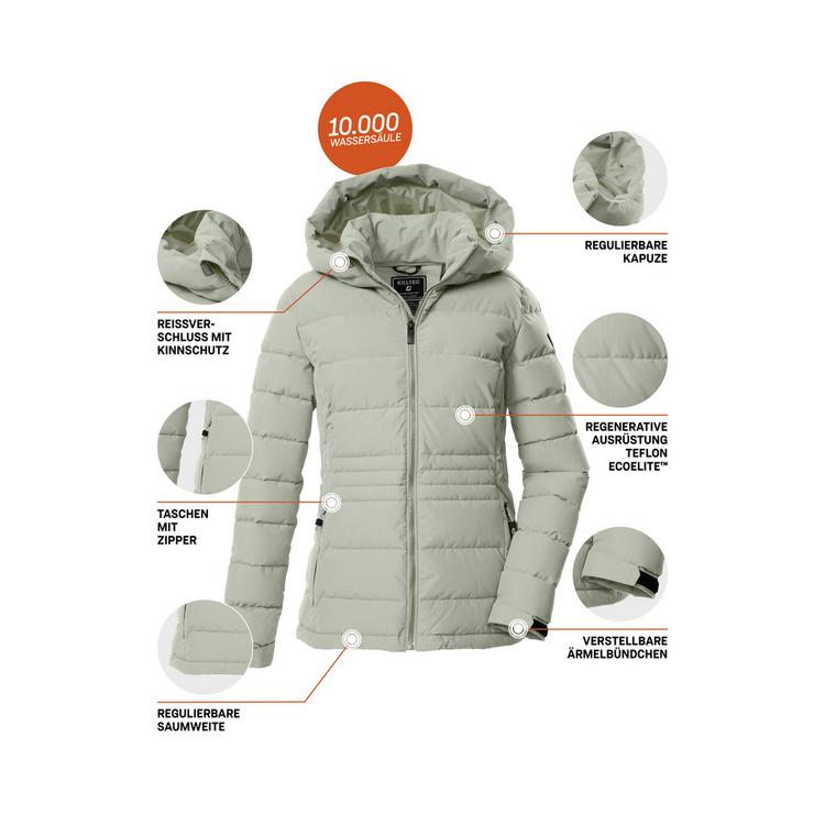 KILLTEC KILLTEC KOW 10 WMN QLTD JCKT Softshelljacke Damen - Gr&uuml;n2046 - 3 | SportScheck