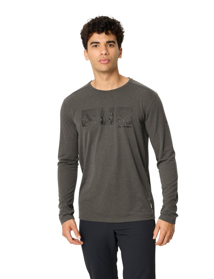 VAUDE VAUDE Men's Rosemoor LS T-Shirt III T-Shirt Herren - deer brown - 0 | SportScheck