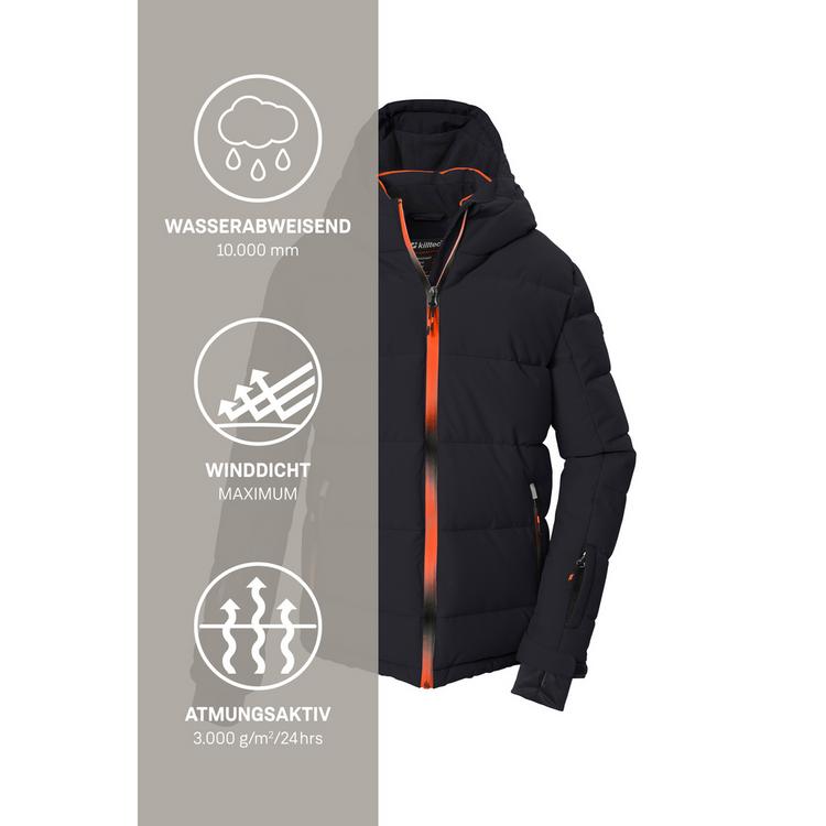KILLTEC KILLTEC Ski-Steppjacke mit Kapuze Skijacke Kinder - Schwarz0110 - 4 | SportScheck