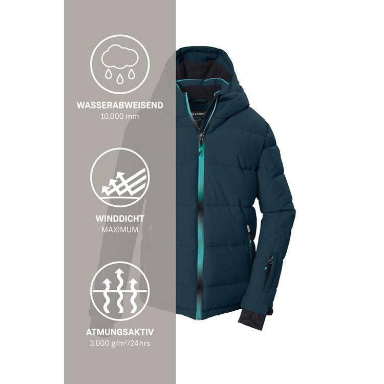 KILLTEC KILLTEC Ski-Steppjacke mit Kapuze Skijacke Kinder - Petrol2510 - 4 | SportScheck