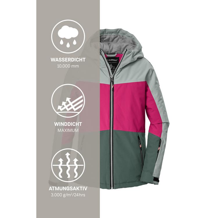 KILLTEC KILLTEC Skijacke mit Kapuze Skijacke Kinder - Gr&uuml;n2099 - 4 | SportScheck