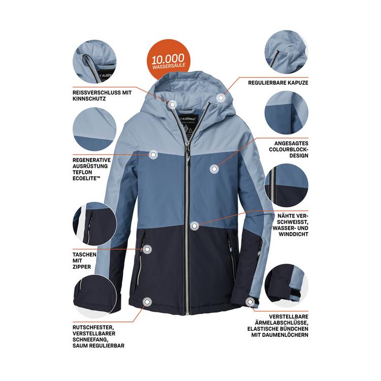 KILLTEC KILLTEC Skijacke mit Kapuze Skijacke Kinder - Blau302 - 3 | SportScheck