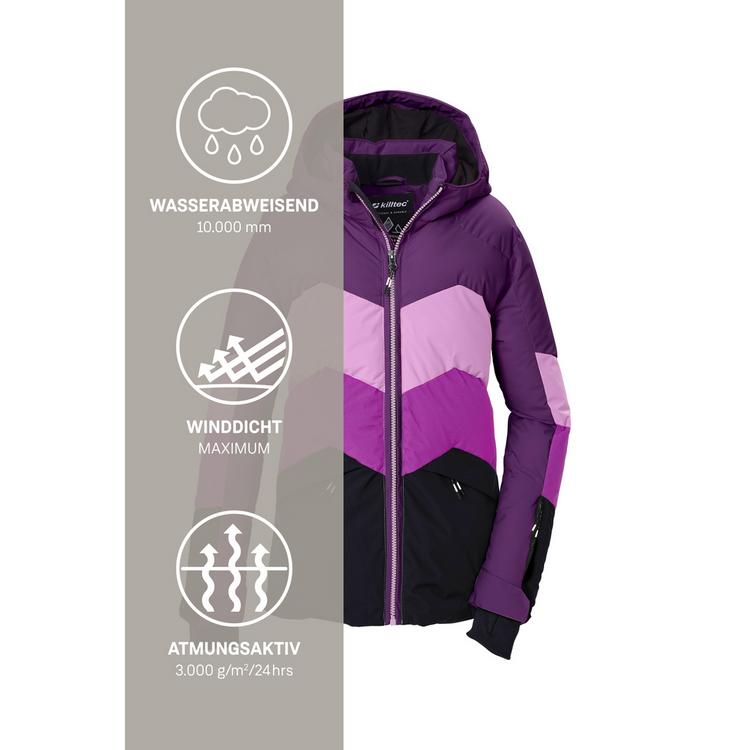 KILLTEC KILLTEC Ski-Steppjacke mit Kapuze Skijacke Kinder - Pflaume4410 - 4 | SportScheck