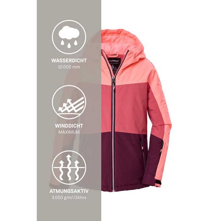 KILLTEC KILLTEC Skijacke mit Kapuze Skijacke Kinder - Pink4714 - 4 | SportScheck