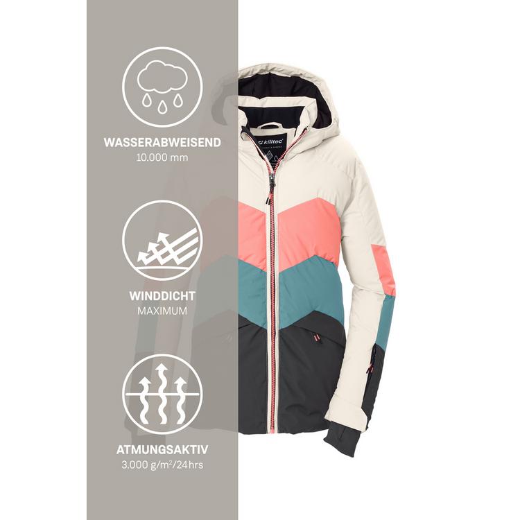 KILLTEC KILLTEC Ski-Steppjacke mit Kapuze Skijacke Kinder - Beige - 4 | SportScheck