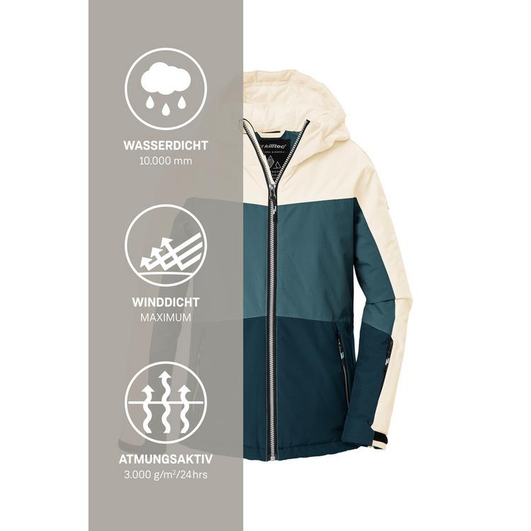 KILLTEC KILLTEC Skijacke mit Kapuze Skijacke Kinder - Beige - 4 | SportScheck