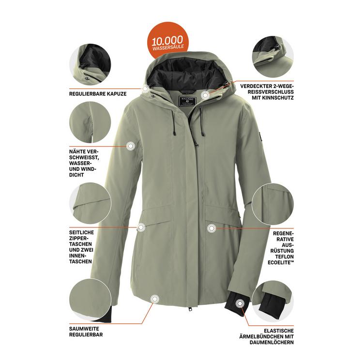 KILLTEC KILLTEC Funktionsjacke mit Kapuze Softshelljacke Damen - Tannengr&uuml;n2192 - 3 | SportScheck
