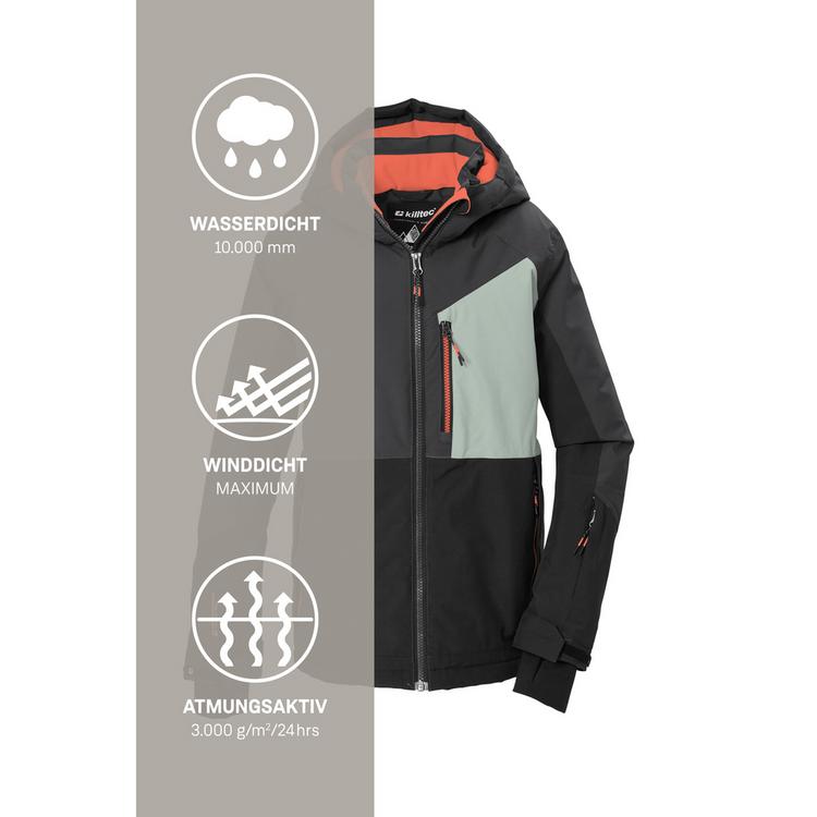 KILLTEC KILLTEC Skijacke mit Kapuze Skijacke Kinder - Grau0646 - 4 | SportScheck