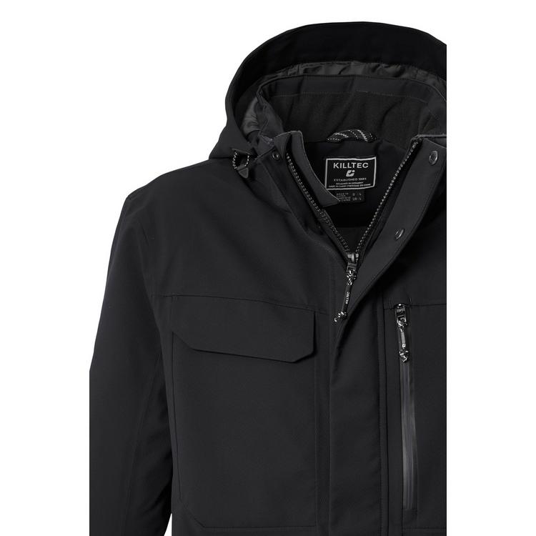 KILLTEC KILLTEC Funktionsjacke mit abzippbarer Kapuze Funktionsjacke Herren - Schwarz0110 - 1 | SportScheck