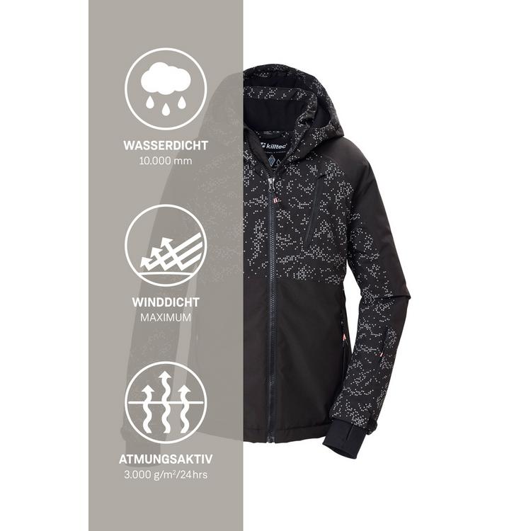 KILLTEC KILLTEC Skijacke mit Kapuze Skijacke Kinder - Schwarz0110 - 4 | SportScheck