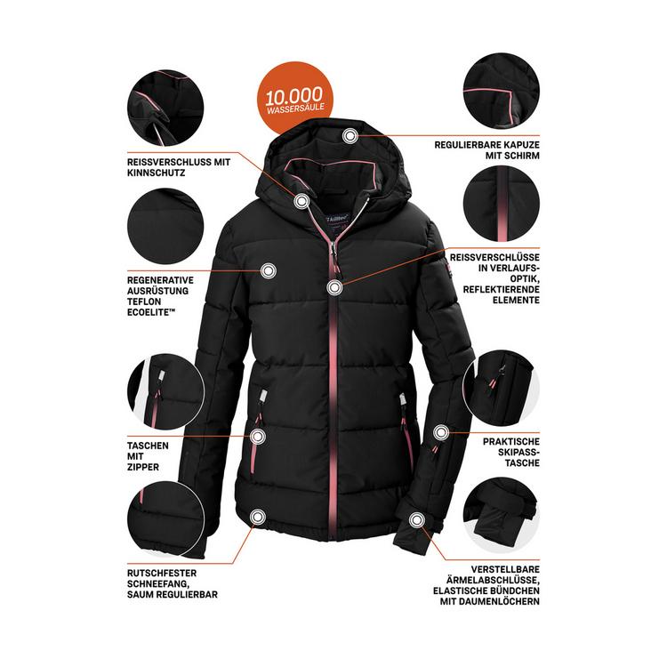 KILLTEC KILLTEC Ski-Steppjacke mit Kapuze Skijacke Kinder - Schwarz0110 - 3 | SportScheck