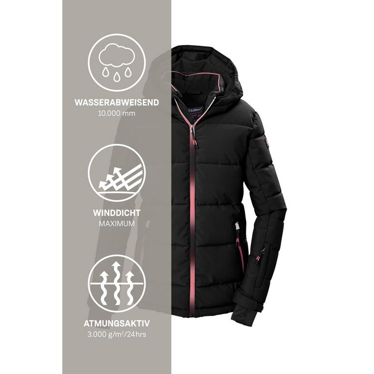 KILLTEC KILLTEC Ski-Steppjacke mit Kapuze Skijacke Kinder - Schwarz0110 - 4 | SportScheck