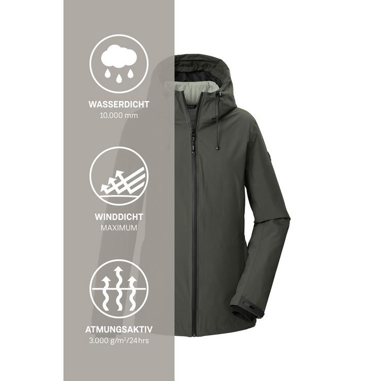 KILLTEC KILLTEC 3 in 1 Funktionsjacke mit Kapuze Softshelljacke Damen - Gr&uuml;n2085 - 6 | SportScheck
