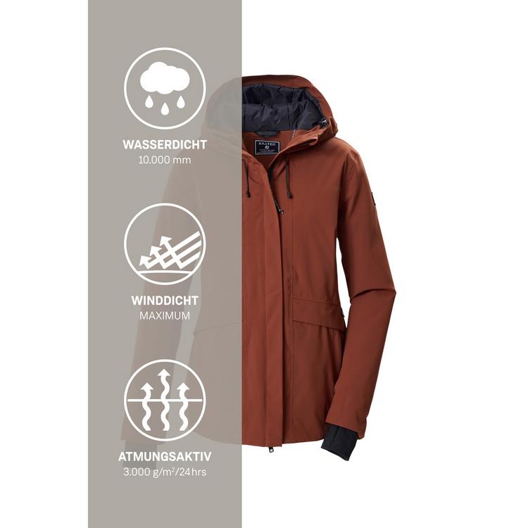 KILLTEC KILLTEC Funktionsjacke mit Kapuze Softshelljacke Damen - Kastanie - 5 | SportScheck