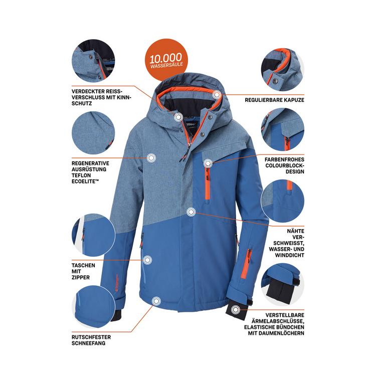 KILLTEC KILLTEC Skijacke mit Kapuze Skijacke Kinder - Blau3032 - 3 | SportScheck