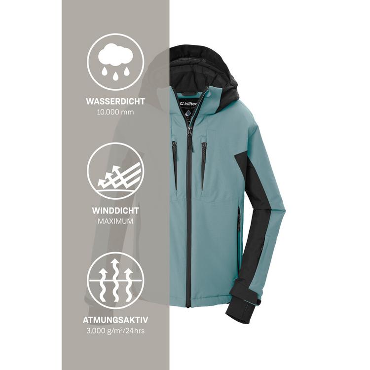KILLTEC KILLTEC Skijacke mit abzippbarer Kapuze Skijacke Kinder - Gr&uuml;n2092 - 4 | SportScheck