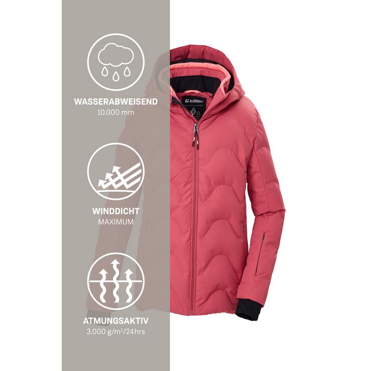 KILLTEC KILLTEC Ski-Steppjacke mit Kapuze Skijacke Kinder - Beere381 - 4 | SportScheck