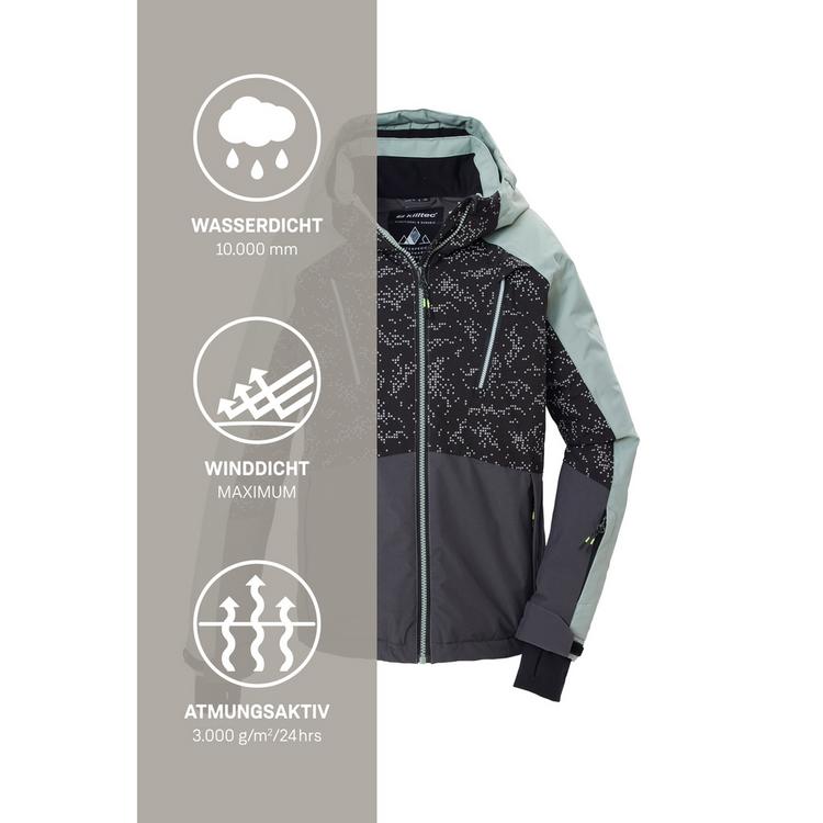 KILLTEC KILLTEC Skijacke mit Kapuze Skijacke Kinder - Gr&uuml;n2035 - 4 | SportScheck