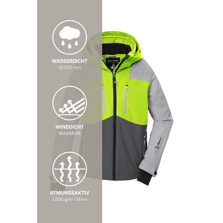 KILLTEC KILLTEC Skijacke mit abzippbarer Kapuze Skijacke Kinder - Grau0679 - 4 | SportScheck