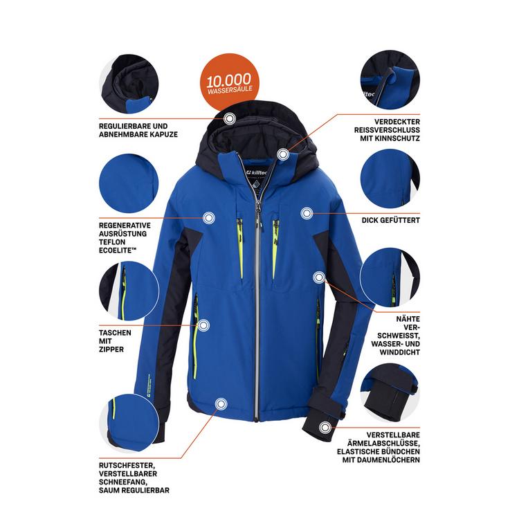 KILLTEC KILLTEC Skijacke mit abzippbarer Kapuze Skijacke Kinder - Marine329 - 3 | SportScheck