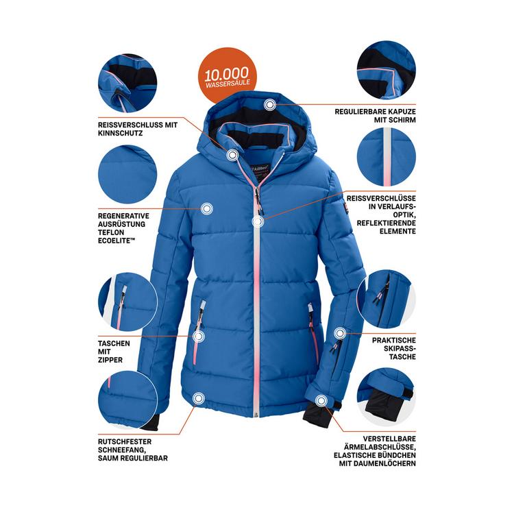 KILLTEC KILLTEC Ski-Steppjacke mit Kapuze Skijacke Kinder - Blau3032 - 3 | SportScheck