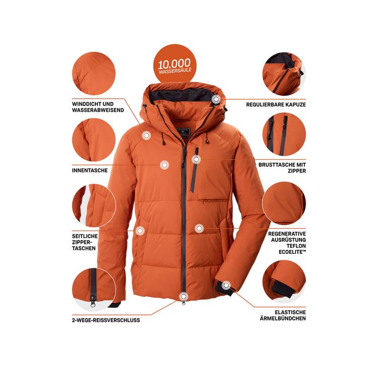 KILLTEC KILLTEC Steppjacke mit Kapuze Funktionsjacke Herren - Braun592 - 3 | SportScheck