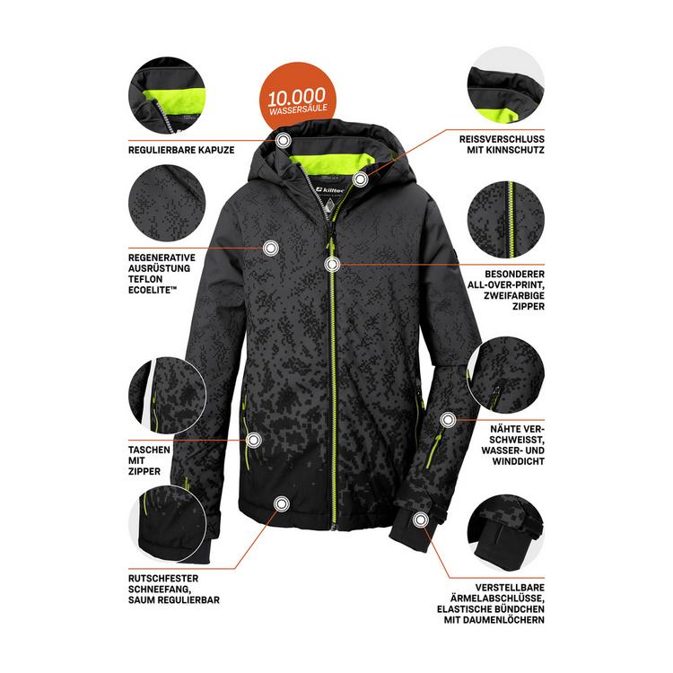 KILLTEC KILLTEC Skijacke mit Kapuze Skijacke Kinder - Grau0646 - 3 | SportScheck