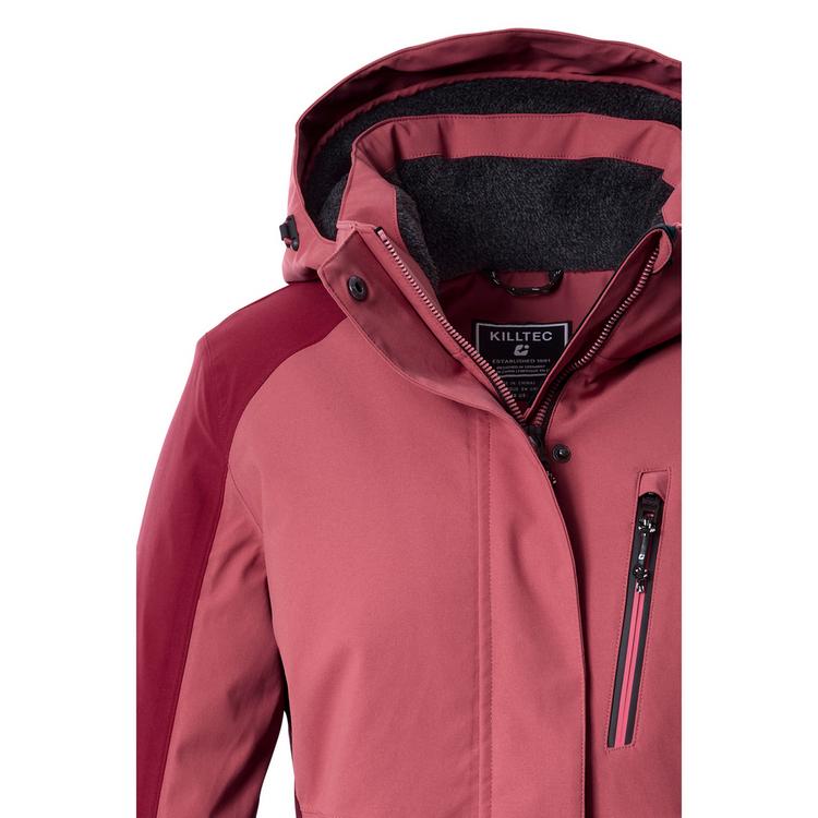 KILLTEC KILLTEC Funktionsjacke mit abzippbarer Kapuze Softshelljacke Damen - Bordeaux - 1 | SportScheck