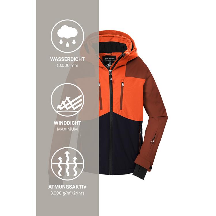 KILLTEC KILLTEC Skijacke mit abzippbarer Kapuze Skijacke Kinder - Kastanie - 4 | SportScheck
