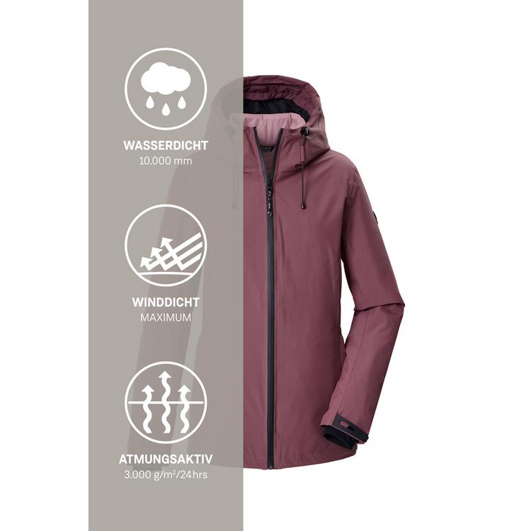 KILLTEC KILLTEC 3 in 1 Funktionsjacke mit Kapuze Softshelljacke Damen - Violett3996 - 6 | SportScheck