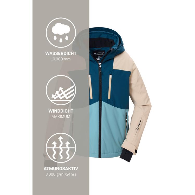 KILLTEC KILLTEC Skijacke mit abzippbarer Kapuze Skijacke Kinder - Beige8012 - 4 | SportScheck