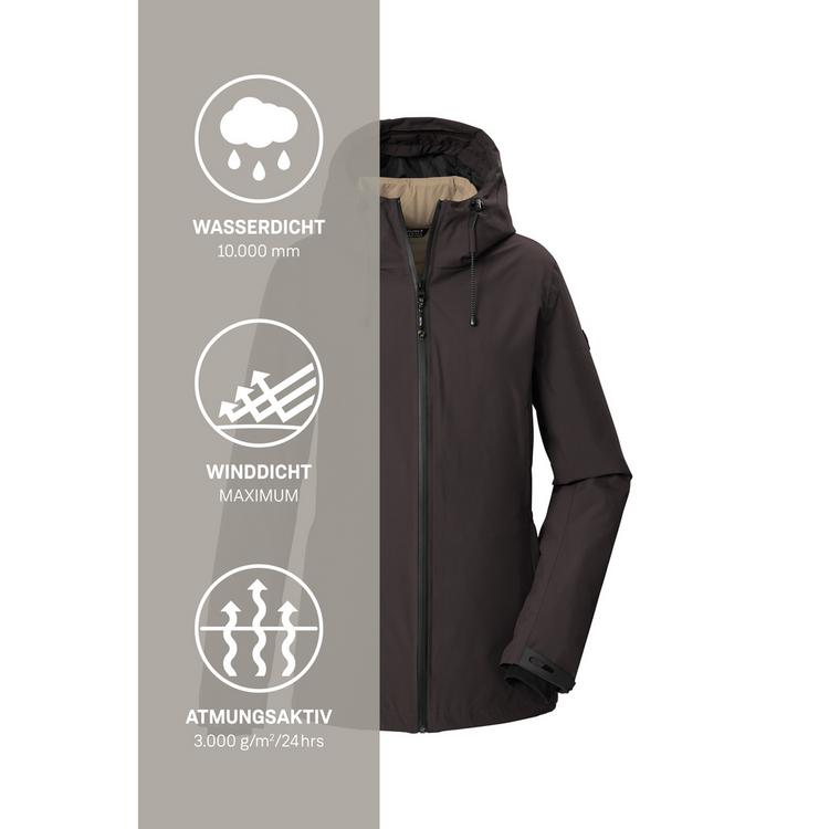 KILLTEC KILLTEC 3 in 1 Funktionsjacke mit Kapuze Softshelljacke Damen - Braun5941 - 6 | SportScheck