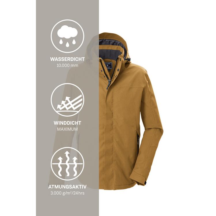 KILLTEC KILLTEC Funktionsjacke mit abzippbarer Kapuze Funktionsjacke Herren - Gelb7015 - 4 | SportScheck