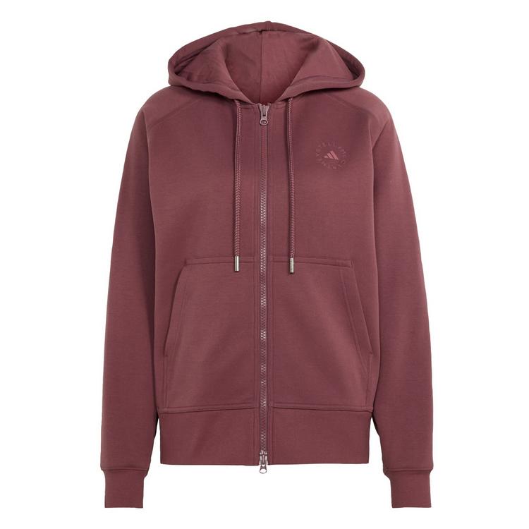 adidas adidas adidas by Stella McCartney Kapuzenjacke Hoodie Damen - Burgundy - 0 | SportScheck