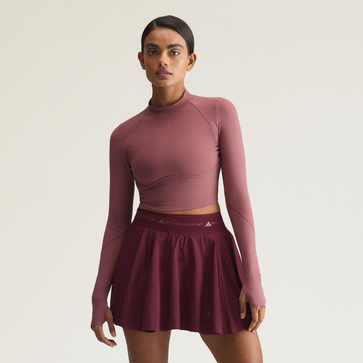adidas adidas adidas By Stella McCartney Training Croptop Damen - Burgundy - 0 | SportScheck