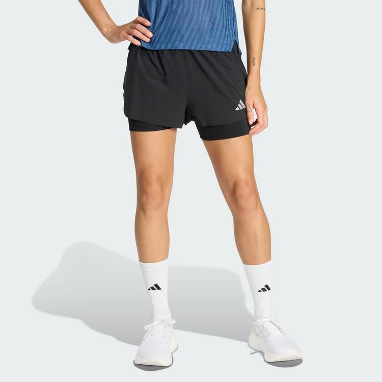 adidas adidas ADI365 CLIMACOOL+ 2-in-1 Shorts mit 4 Funktionsshorts Damen - Black - 0 | SportScheck