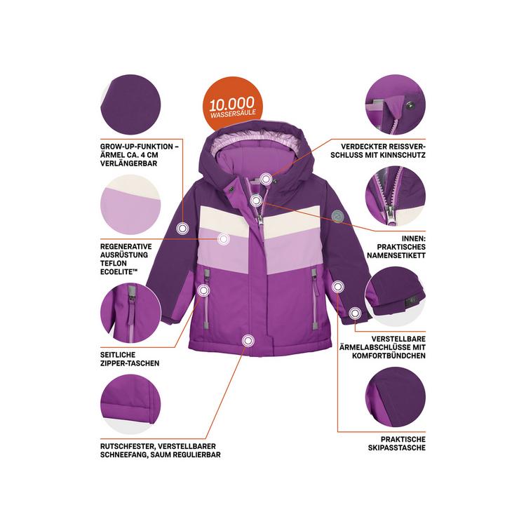 first instinct by killtec first instinct by killtec Skijacke mit Kapuze Skijacke Kinder - Pflaume4410 - 3 | SportScheck