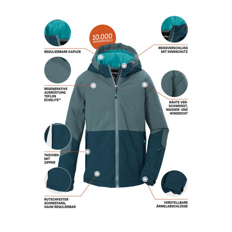 KILLTEC KILLTEC Skijacke mit Kapuze Skijacke Kinder - Blau3019 - 3 | SportScheck