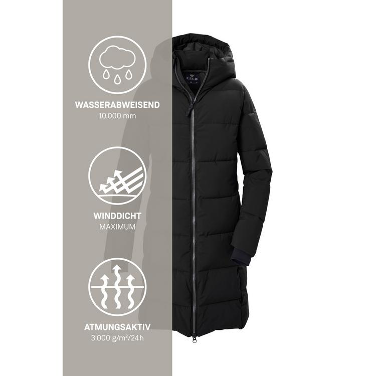 G.I.G.A. DX by killtec G.I.G.A. DX by killtec Steppmantel mit Kapuze Funktionsmantel Damen - Schwarz0110 - 4 | SportScheck