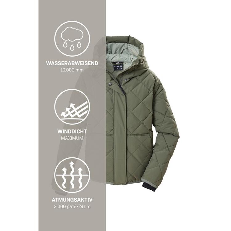 G.I.G.A. DX by killtec G.I.G.A. DX by killtec Steppjacke mit Kapuze Softshelljacke Damen - Oliv - 4 | SportScheck