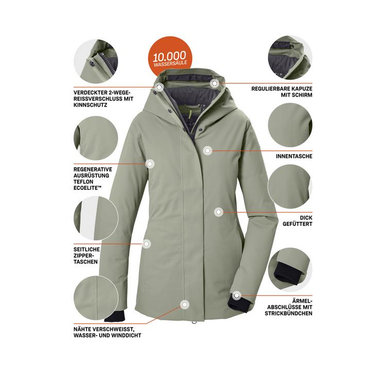 G.I.G.A. DX by killtec G.I.G.A. DX by killtec Funktionsjacke mit Kapuze Softshelljacke Damen - Gr&uuml;n2023 - 3 | SportScheck