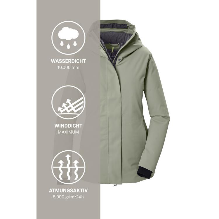 G.I.G.A. DX by killtec G.I.G.A. DX by killtec Funktionsjacke mit Kapuze Softshelljacke Damen - Gr&uuml;n2023 - 4 | SportScheck