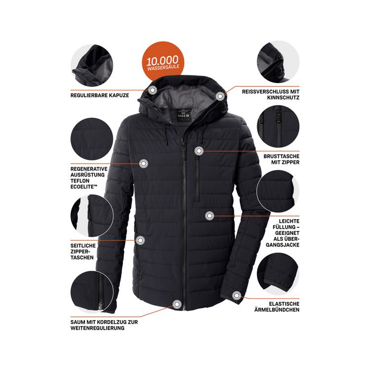 G.I.G.A. DX by killtec G.I.G.A. DX by killtec Steppjacke mit Kapuze Funktionsjacke Herren - Schwarz0110 - 3 | SportScheck