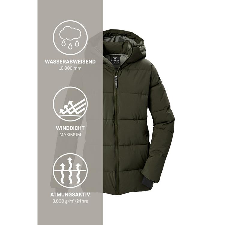 G.I.G.A. DX by killtec G.I.G.A. DX by killtec Steppjacke mit Kapuze Softshelljacke Damen - Dunkeloliv111 - 4 | SportScheck
