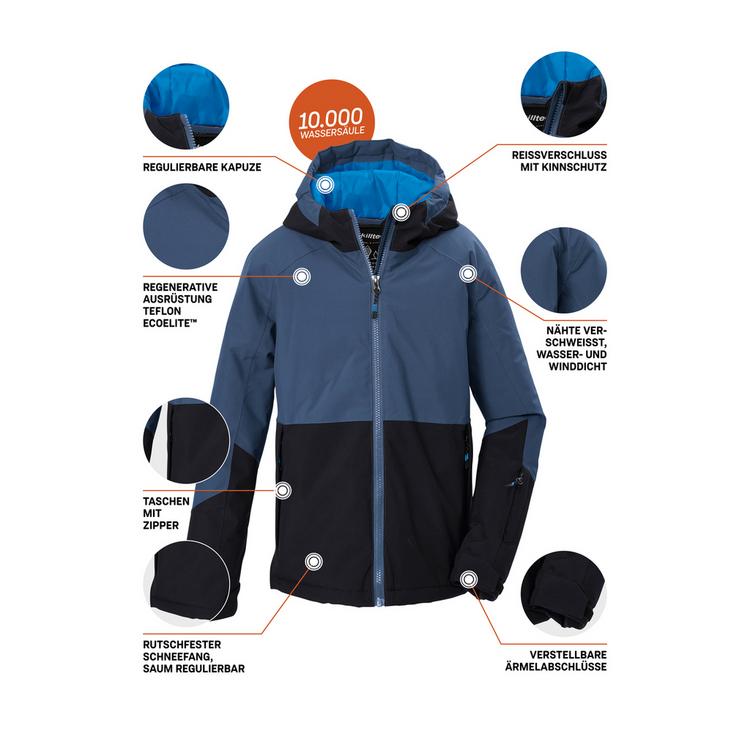 KILLTEC KILLTEC Skijacke mit Kapuze Skijacke Kinder - Blau - 3 | SportScheck