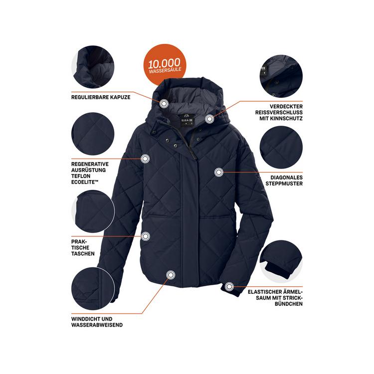G.I.G.A. DX by killtec G.I.G.A. DX by killtec Steppjacke mit Kapuze Softshelljacke Damen - Blau3044 - 3 | SportScheck